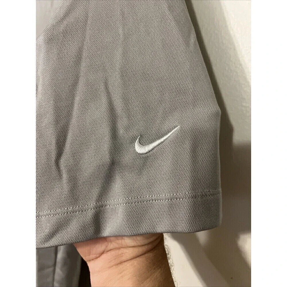 Nike Golf tour performance Dri-Fit‎ men's polo shirt Gray size Small  pullover
